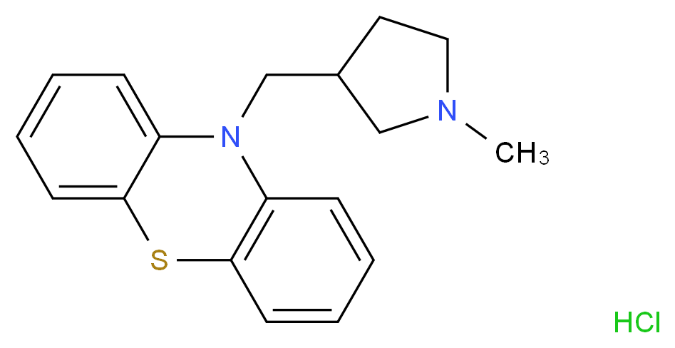 Methdilazine Hydrochloride_分子结构_CAS_1229-35-2)