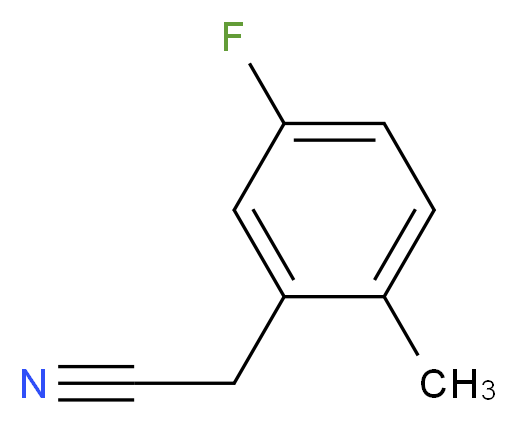 2-(5-fluoro-2-methylphenyl)acetonitrile_分子结构_CAS_80141-97-5