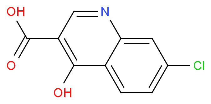 7-chloro-4-hydroxyquinoline-3-carboxylic acid_分子结构_CAS_86-47-5
