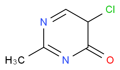 5-chloro-2-methyl-4,5-dihydropyrimidin-4-one_分子结构_CAS_26732-04-7