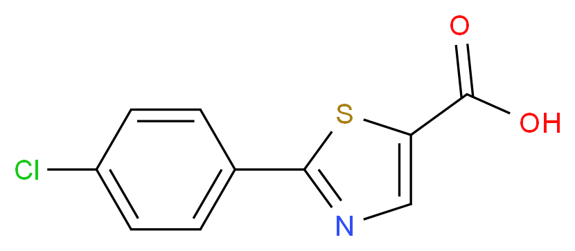 2-(4-CHLORO-PHENYL)-THIAZOLE-5-CARBOXYLIC ACID_分子结构_CAS_)