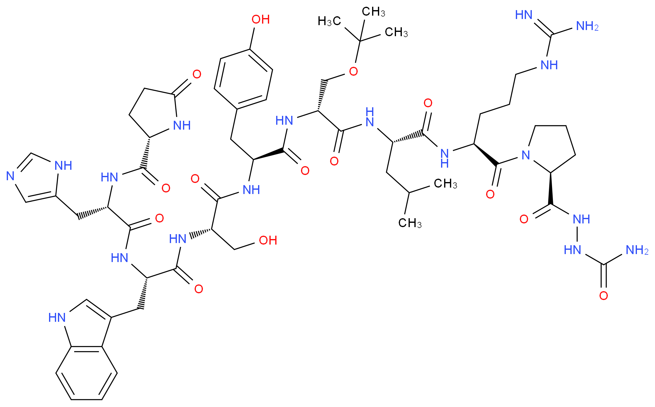 Goserelin Deuterated Acetate_分子结构_CAS_)