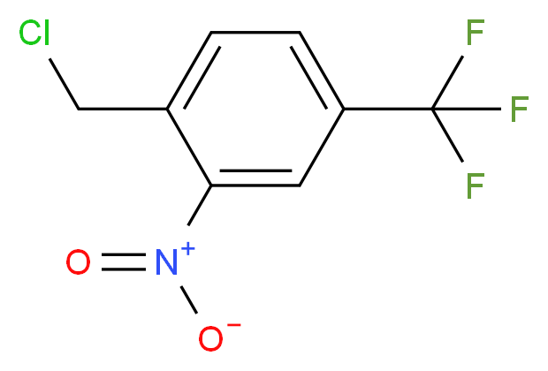 1-(chloromethyl)-2-nitro-4-(trifluoromethyl)benzene_分子结构_CAS_225656-59-7