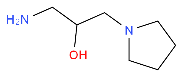 1-amino-3-(pyrrolidin-1-yl)propan-2-ol_分子结构_CAS_)