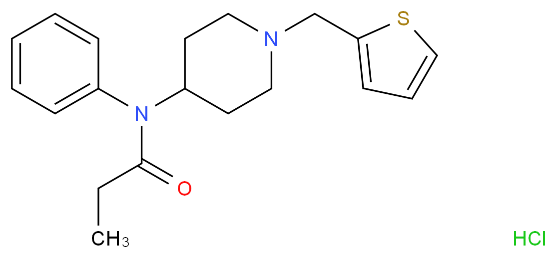 Thienyl Fentanyl Hydrochloride_分子结构_CAS_117332-93-1)