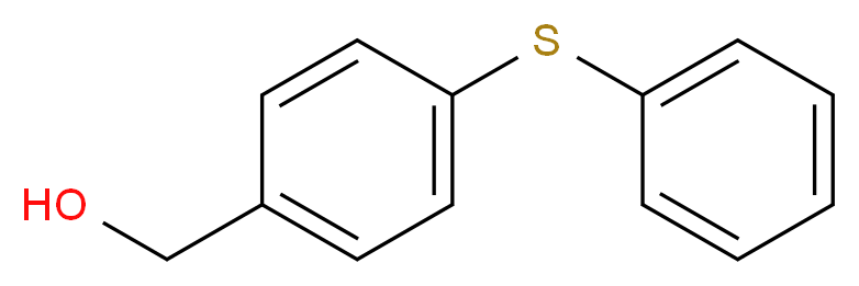 [4-(phenylsulfanyl)phenyl]methanol_分子结构_CAS_6317-56-2