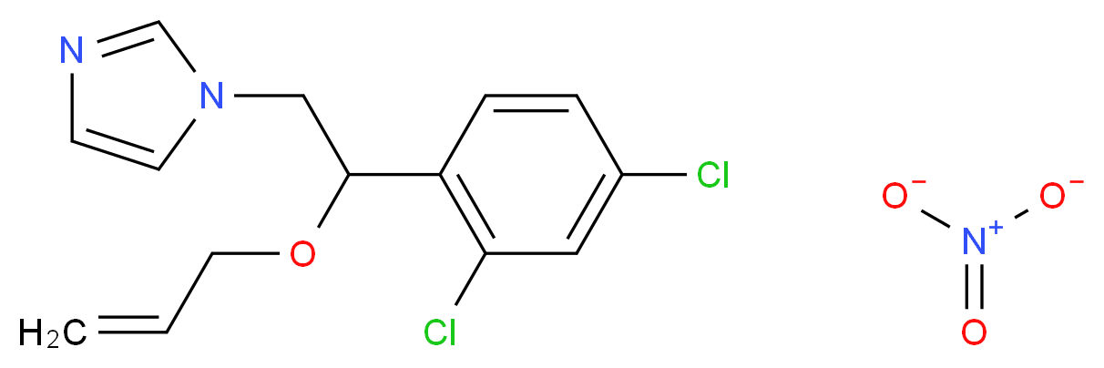 1-(2-(2,4-dichlorophenyl)-2-(2-propenyloxy)ethyl)-1h-imidazole mononitrate_分子结构_CAS_33586-66-2)