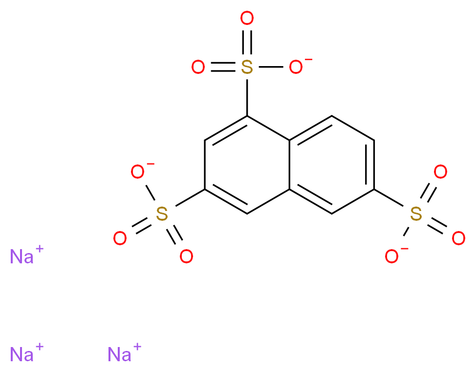 trisodium 1,3,6-Naphthalenetrisulfonate_分子结构_CAS_5182-30-9)