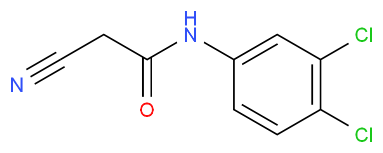 2-Cyano-N-(3,4-dichlorophenyl)acetamide_分子结构_CAS_15386-80-8)