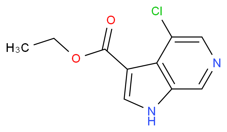 Ethyl 4-chloro-6-azaindole-3-carboxylate_分子结构_CAS_1234616-12-6)