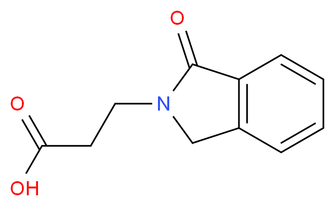 3-(1-Oxo-1,3-dihydro-2H-isoindol-2-yl)-propanoic acid_分子结构_CAS_83747-30-2)