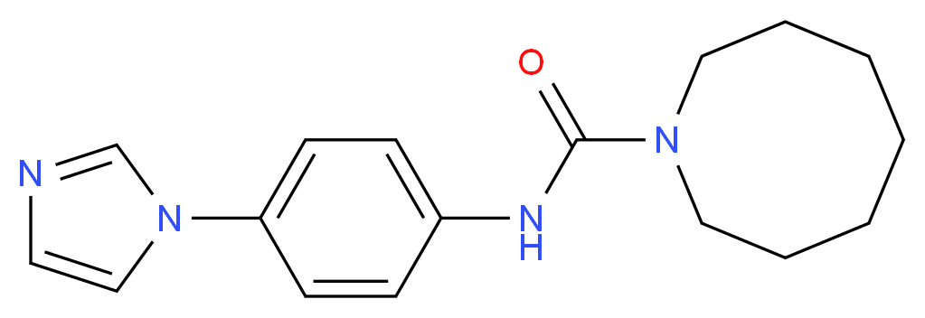 N-[4-(1H-imidazol-1-yl)phenyl]azocane-1-carboxamide_分子结构_CAS_)