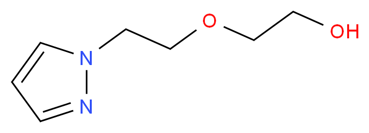 2-[2-(1H-pyrazol-1-yl)ethoxy]ethan-1-ol_分子结构_CAS_)