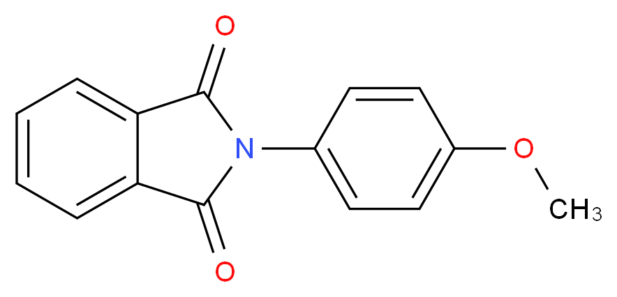 2-(4-Methoxy-phenyl)-isoindole-1,3-dione_分子结构_CAS_2142-04-3)