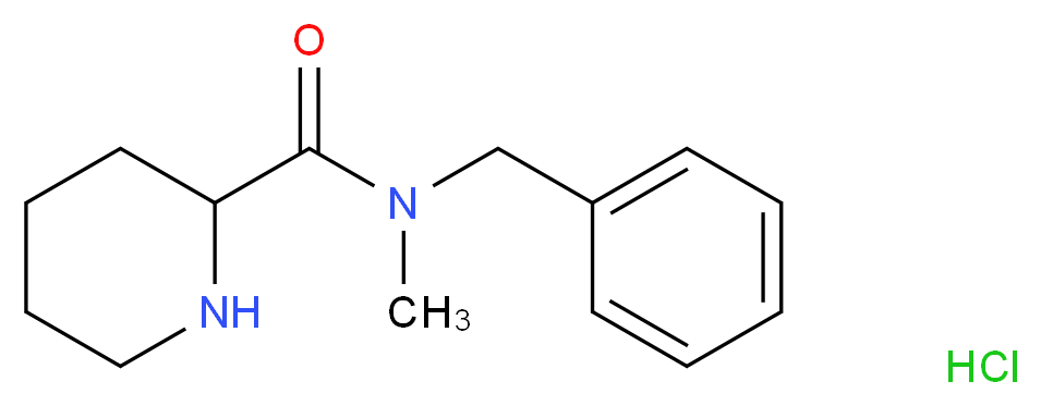 N-Benzyl-N-methyl-2-piperidinecarboxamide hydrochloride_分子结构_CAS_)