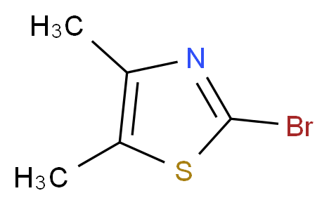 2-bromo-4,5-dimethyl-1,3-thiazole_分子结构_CAS_29947-24-8