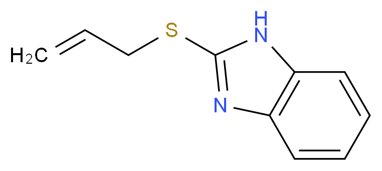 2-(prop-2-en-1-ylsulfanyl)-1H-1,3-benzodiazole_分子结构_CAS_51389-04-9