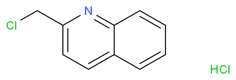 2-(氯甲基)喹啉 盐酸盐_分子结构_CAS_3747-74-8)