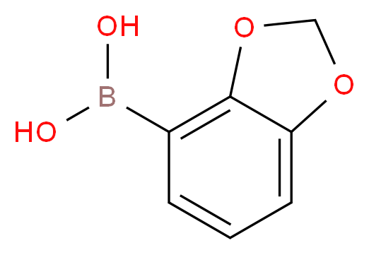 (2H-1,3-benzodioxol-4-yl)boronic acid_分子结构_CAS_361456-68-0