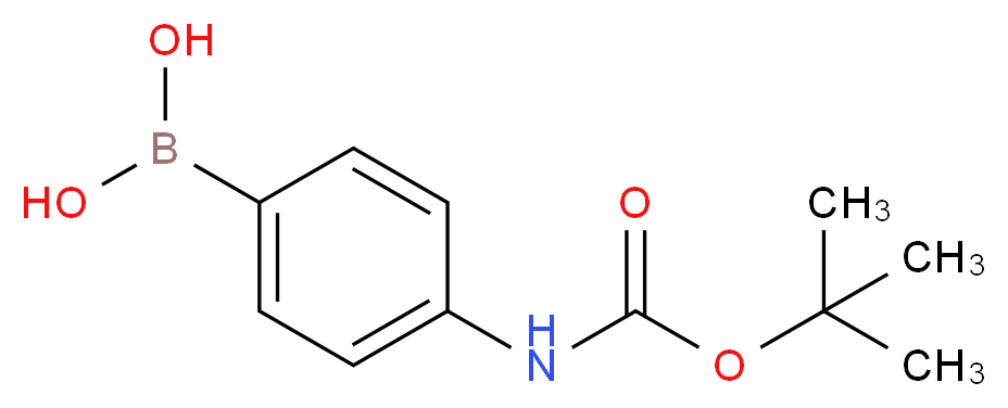 (4-Boc-Aminophenyl)boronic acid_分子结构_CAS_380430-49-9)