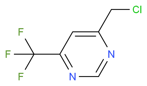4-(chloromethyl)-6-(trifluoromethyl)pyrimidine_分子结构_CAS_944901-47-7
