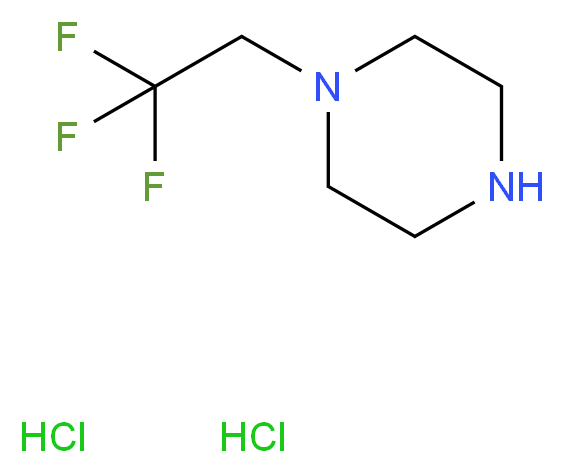 1-(2,2,2-trifluoroethyl)piperazine dihydrochloride_分子结构_CAS_13349-91-2