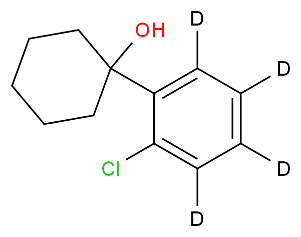 2-Hydroxy-2-(o-chlorophenyl-d4)cyclohexanol_分子结构_CAS_1336986-05-0)