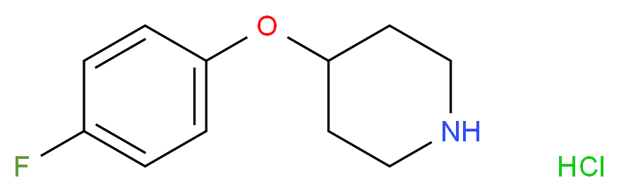 4-(4-Fluoro-phenoxy)-piperidine hydrochloride_分子结构_CAS_3202-34-4)