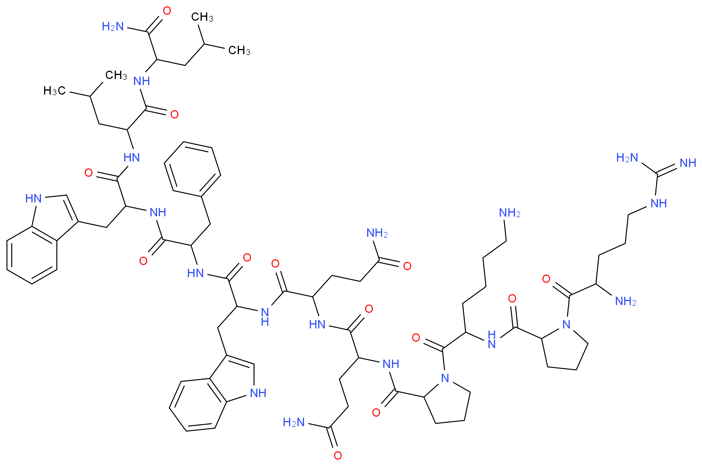 [D-Arg<sup>1</sup>,D-Trp<sup>7,9</sup>,Leu<sup>11</sup>]-SUBSTANCE P_分子结构_CAS_91224-37-2)