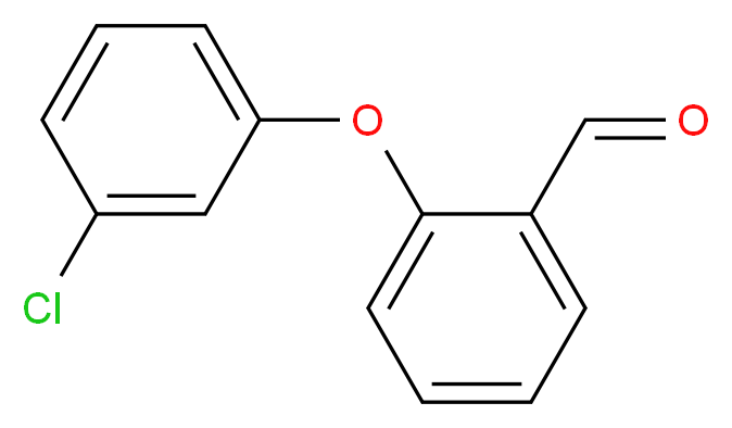 2-(3-Chlorophenoxy)benzenecarbaldehyde_分子结构_CAS_)