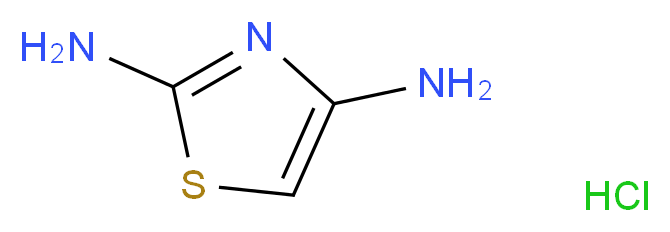 1,3-thiazole-2,4-diamine hydrochloride_分子结构_CAS_67355-26-4)