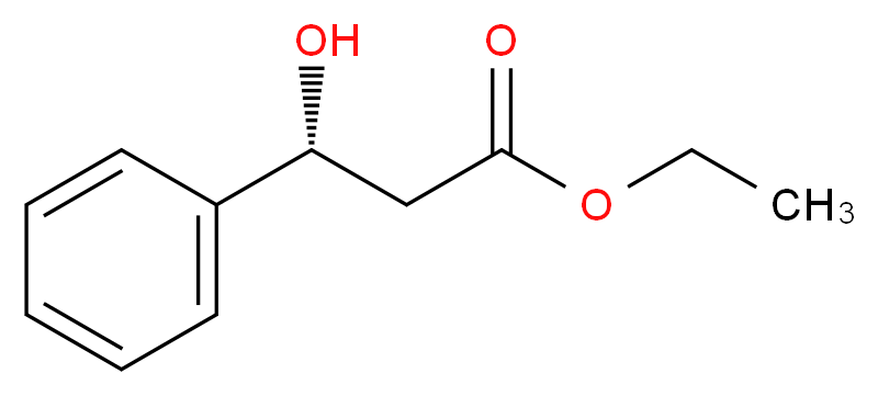 (+)-(R)-3-羟基-3-苯基丙酸乙酯_分子结构_CAS_72656-47-4)