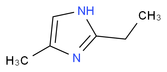 2-Ethyl-4-methyl-1H-imidazole_分子结构_CAS_931-36-2)