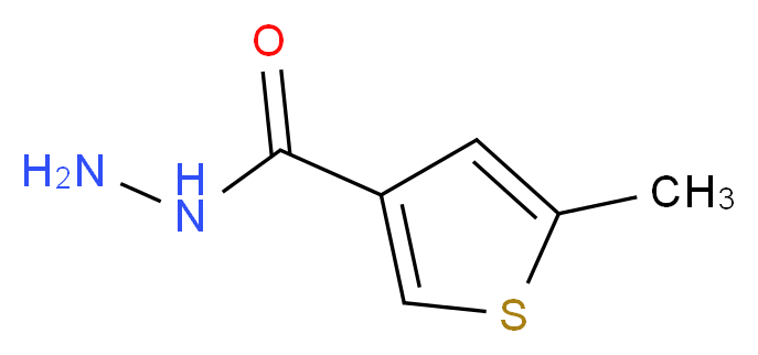 5-methylthiophene-3-carbohydrazide_分子结构_CAS_524731-02-0