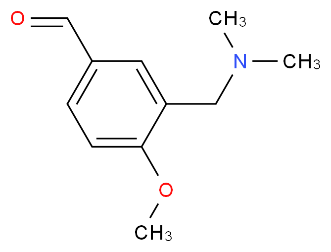 3-Dimethylaminomethyl-4-methoxy-benzaldehyde_分子结构_CAS_)