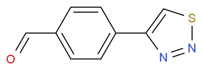 4-(1,2,3-Thiadiazol-4-yl)benzaldehyde_分子结构_CAS_321309-44-8)