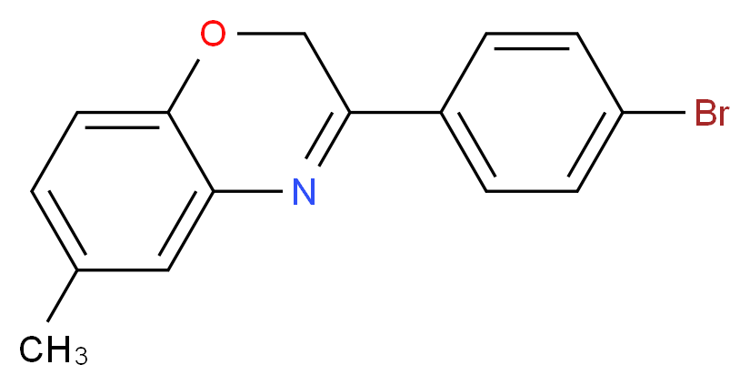 3-(4-bromophenyl)-6-methyl-2H-1,4-benzoxazine_分子结构_CAS_351003-33-3