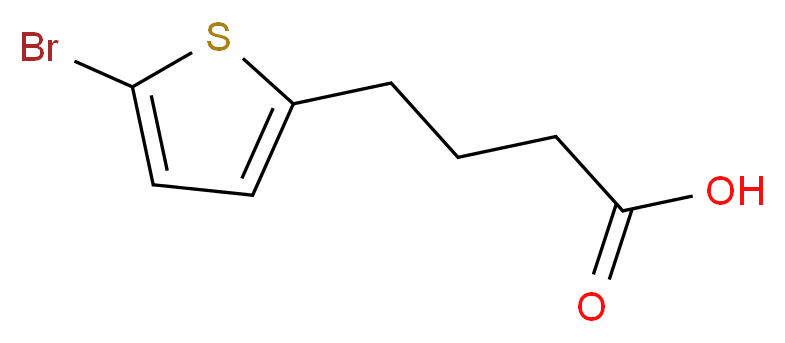 4-(5-bromothiophen-2-yl)butanoic acid_分子结构_CAS_89980-93-8