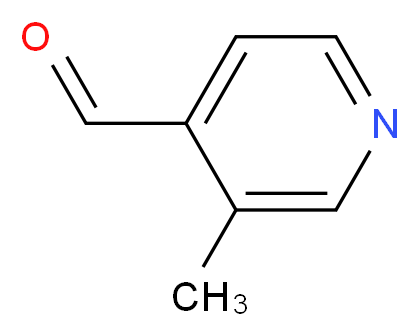 3-Methyl-pyridine-4-carbaldehyde_分子结构_CAS_74663-96-0)