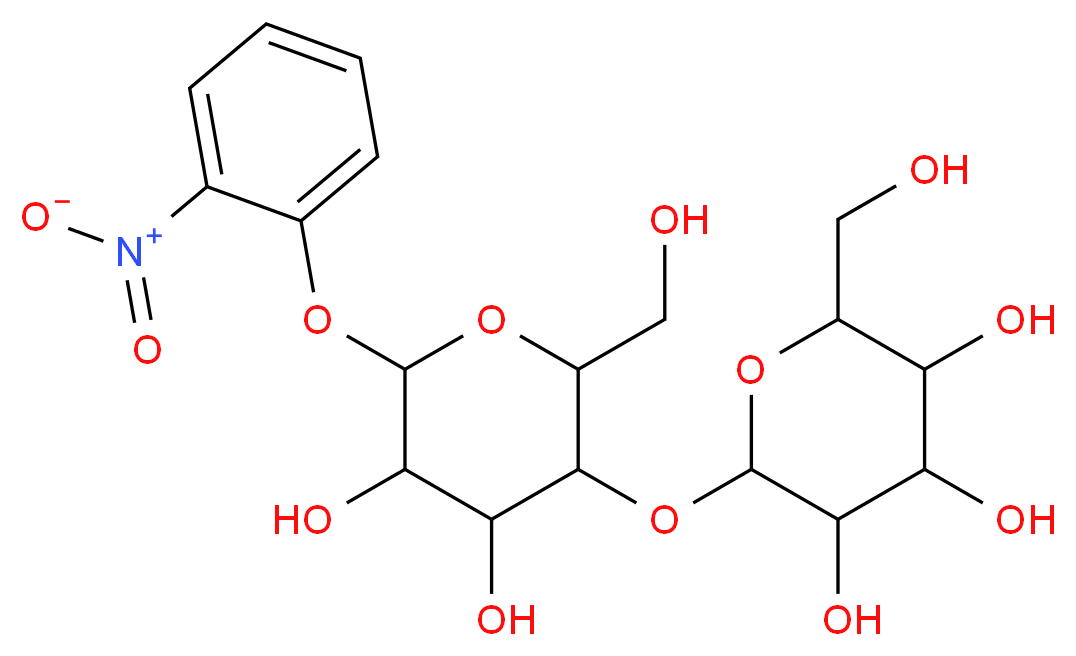 2-{[4,5-dihydroxy-2-(hydroxymethyl)-6-(2-nitrophenoxy)oxan-3-yl]oxy}-6-(hydroxymethyl)oxane-3,4,5-triol_分子结构_CAS_70867-33-3