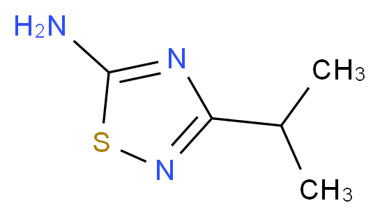 3-Isopropyl-1,2,4-thiadiazol-5-ylamine_分子结构_CAS_32039-21-7)