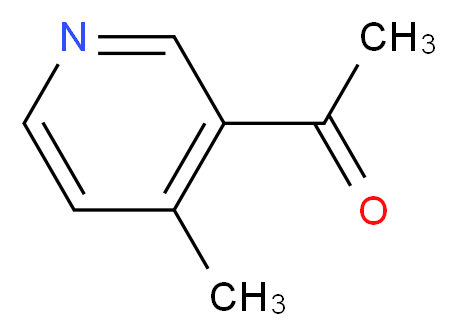 3-乙酰基-4-甲基吡啶_分子结构_CAS_51227-30-6)