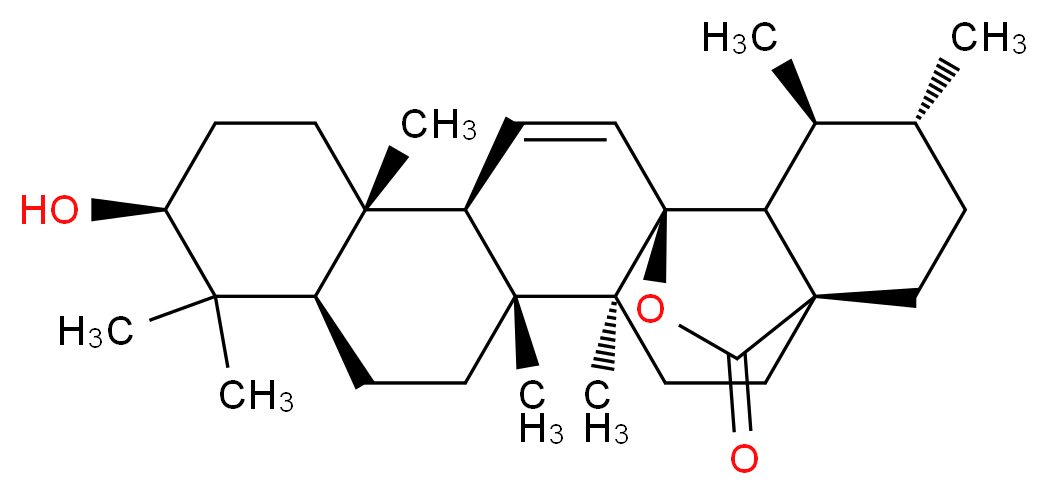 (1S,4S,5R,8R,10S,13S,14R,17S,18R,19S,20R)-10-hydroxy-4,5,9,9,13,19,20-heptamethyl-24-oxahexacyclo[15.5.2.0<sup>1</sup>,<sup>1</sup><sup>8</sup>.0<sup>4</sup>,<sup>1</sup><sup>7</sup>.0<sup>5</sup>,<sup>1</sup><sup>4</sup>.0<sup>8</sup>,<sup>1</sup><sup>3</sup>]tetracos-15-en-23-one_分子结构_CAS_35959-05-8