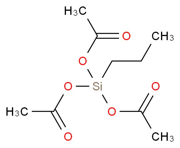 bis(acetyloxy)(propyl)silyl acetate_分子结构_CAS_17865-07-5