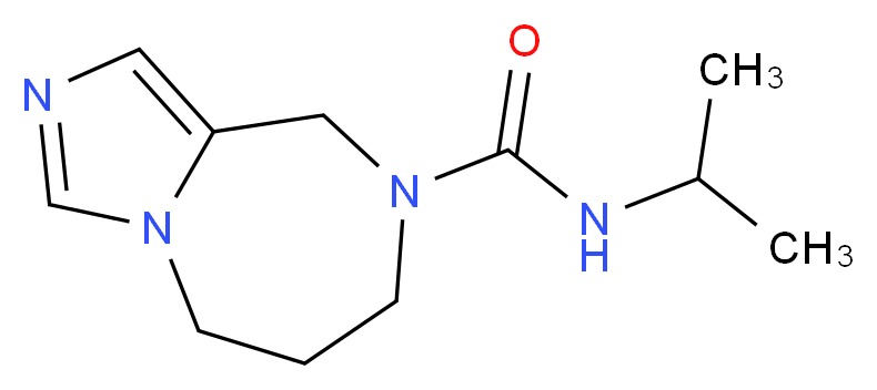 N-isopropyl-6,7-dihydro-5H-imidazo[1,5-a][1,4]diazepine-8(9H)-carboxamide_分子结构_CAS_)