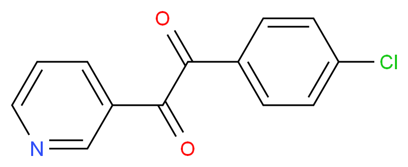 1-(4-CHLOROPHENYL)-2-(PYRIDIN-3-YL)ETHANE-1,2-DIONE_分子结构_CAS_40061-27-6)