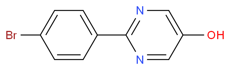 2-(4-bromophenyl)pyrimidin-5-ol_分子结构_CAS_111336-11-9