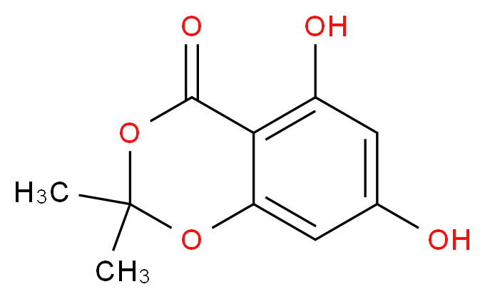 5,7-Dihydroxy-2,2-dimethyl-4H-1,3-benzodioxin-4-one_分子结构_CAS_137571-73-4)