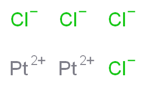 diplatinum(2+) ion tetrachloride_分子结构_CAS_13454-96-1