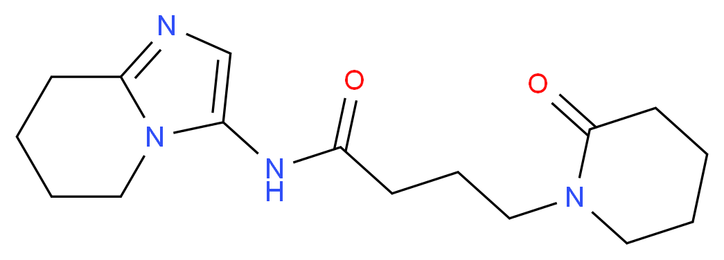 4-(2-oxopiperidin-1-yl)-N-(5,6,7,8-tetrahydroimidazo[1,2-a]pyridin-3-yl)butanamide_分子结构_CAS_)